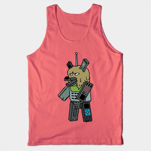 Silly remote control monster guy Tank Top by old_school_designs